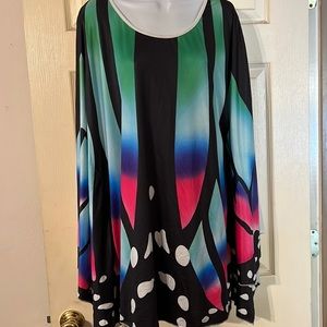 Nextmia Plus Size 22 Butterfly Kimono Tunic